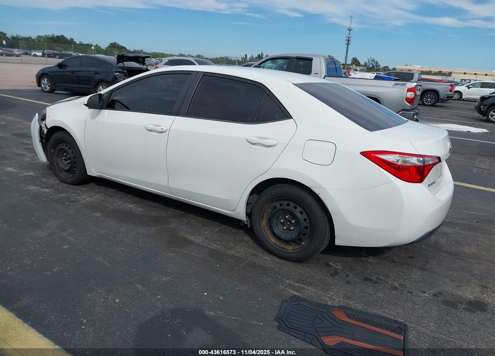2015 TOYOTA COROLLA LE VIN: 2T1BURHE3FC430668