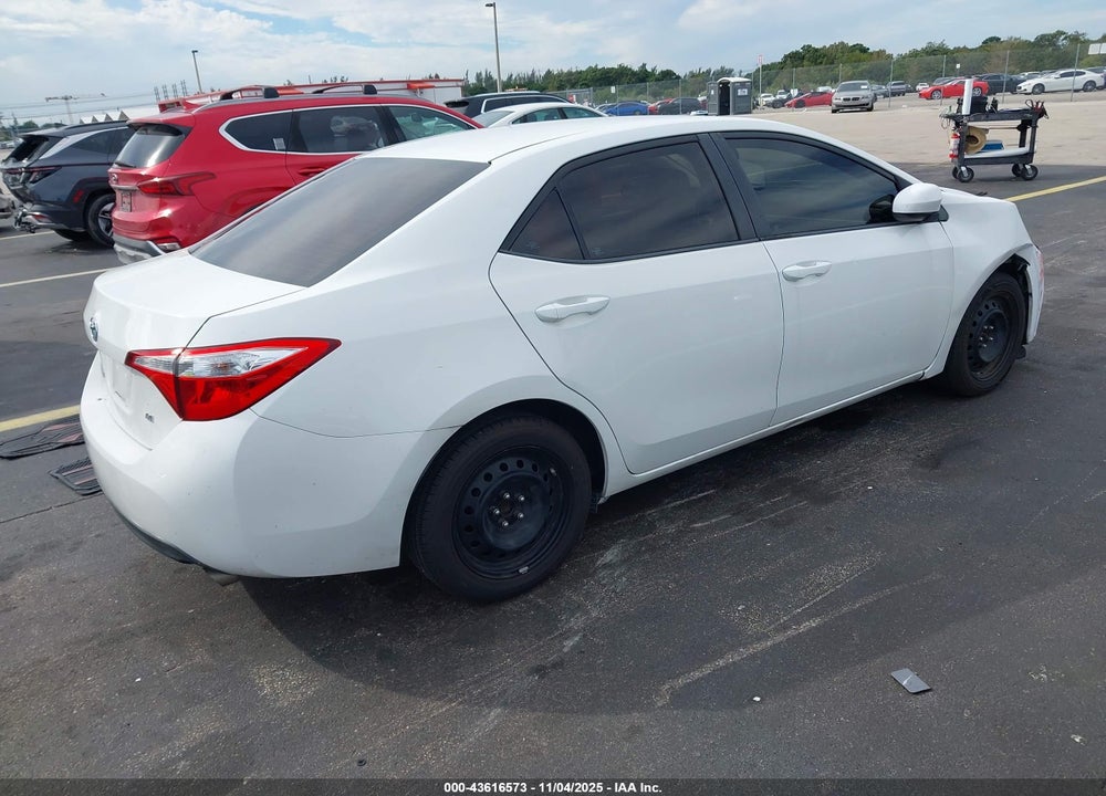2015 TOYOTA COROLLA LE VIN: 2T1BURHE3FC430668
