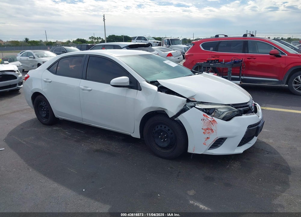 2015 TOYOTA COROLLA LE VIN: 2T1BURHE3FC430668