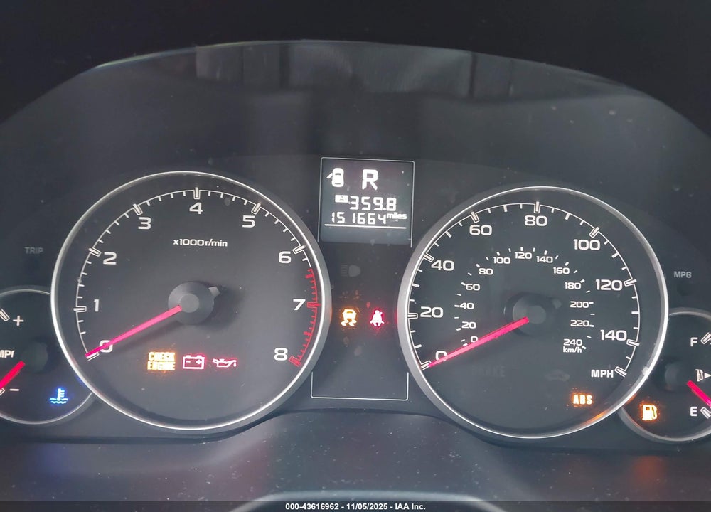 2014 SUBARU LEGACY VIN: 4S3BMAA63E1016524