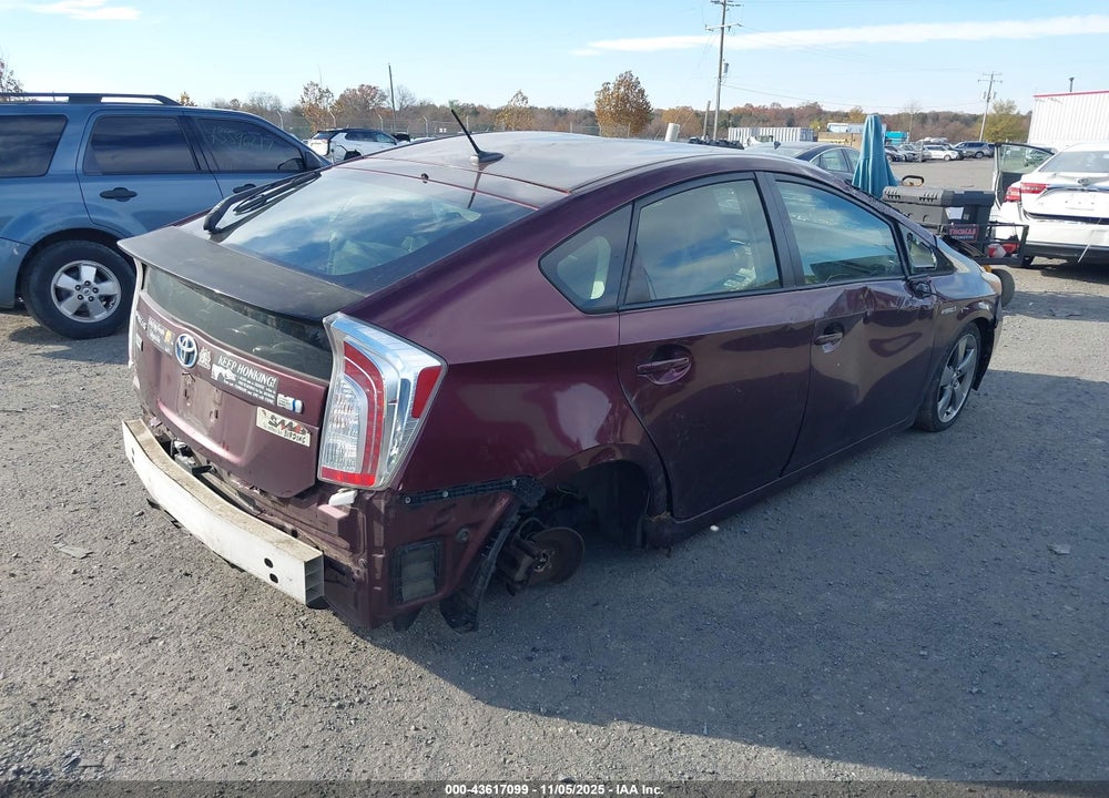 2013 TOYOTA PRIUS VIN: JTDKN3DU4D5625129