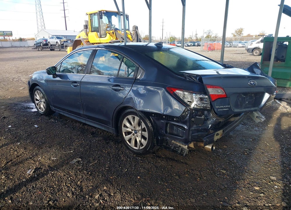 2017 SUBARU LEGACY 2.5I PREMIUM VIN: 4S3BNAF66H3037141