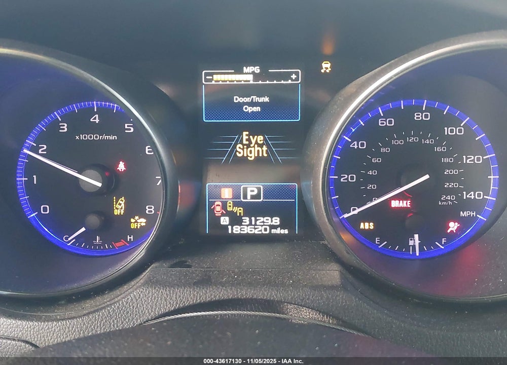 2017 SUBARU LEGACY 2.5I PREMIUM VIN: 4S3BNAF66H3037141
