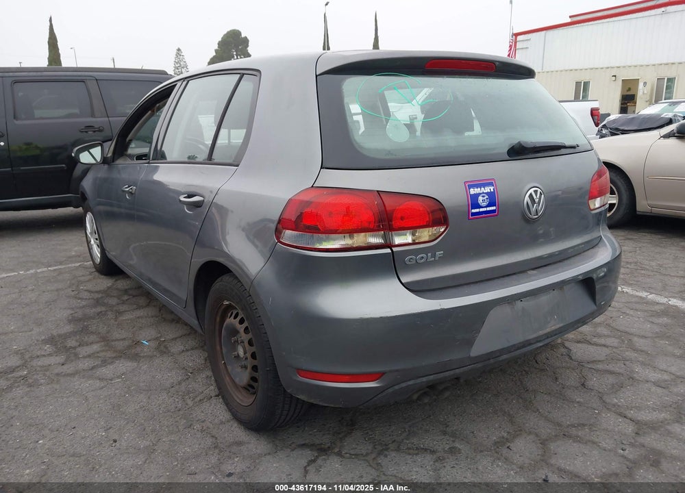 2013 VOLKSWAGEN GOLF 2.5L 4-DOOR VIN: WVWDB7AJ1DW121084