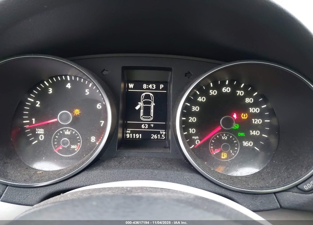 2013 VOLKSWAGEN GOLF 2.5L 4-DOOR VIN: WVWDB7AJ1DW121084