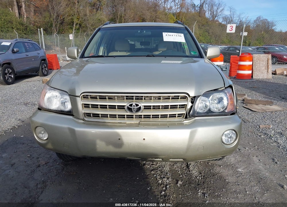 2003 TOYOTA HIGHLANDER LIMITED V6 VIN: JTEGF21A030108702