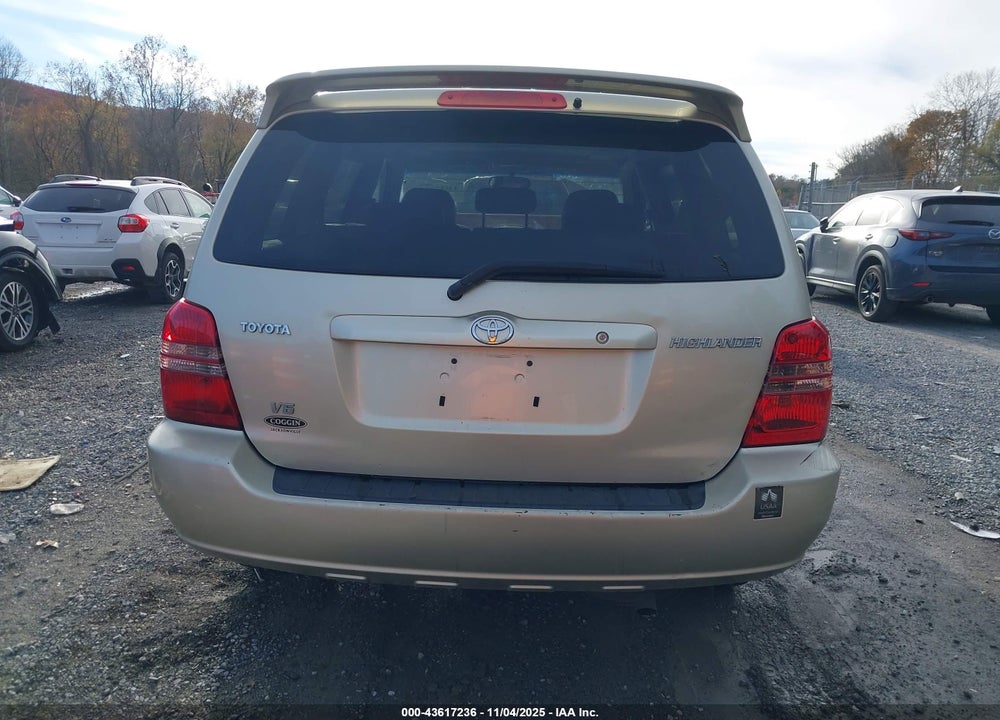 2003 TOYOTA HIGHLANDER LIMITED V6 VIN: JTEGF21A030108702