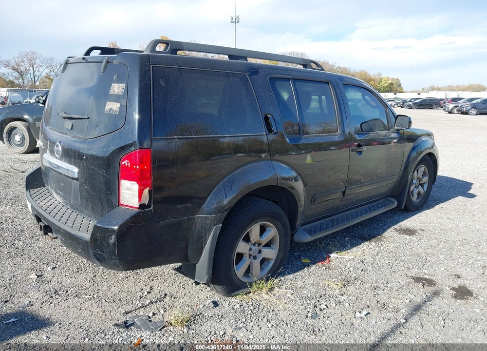 2011 NISSAN PATHFINDER SV VIN: 5N1AR1NN2BC607633