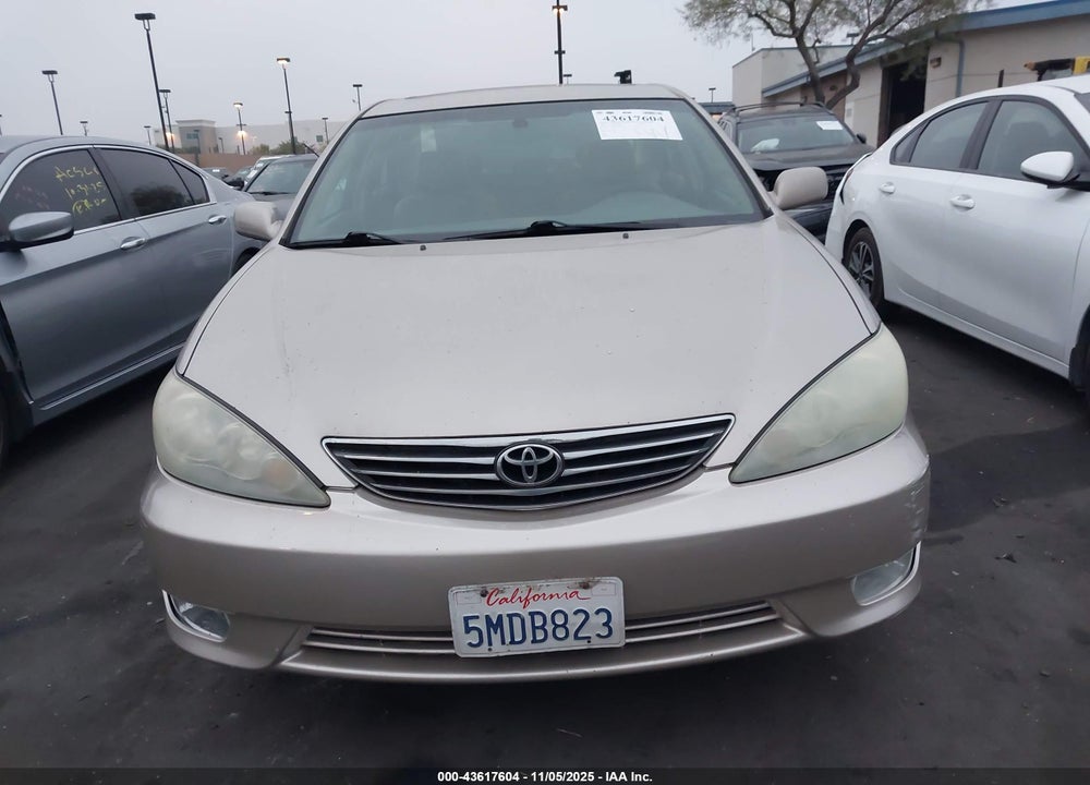 2005 TOYOTA CAMRY XLE V6 VIN: 4T1BF32K65U601089
