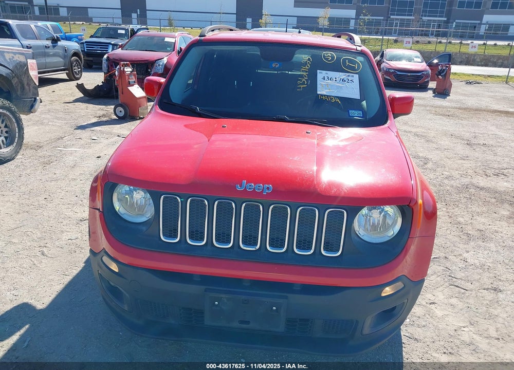 2017 JEEP RENEGADE LATITUDE FWD VIN: ZACCJABB6HPE85314