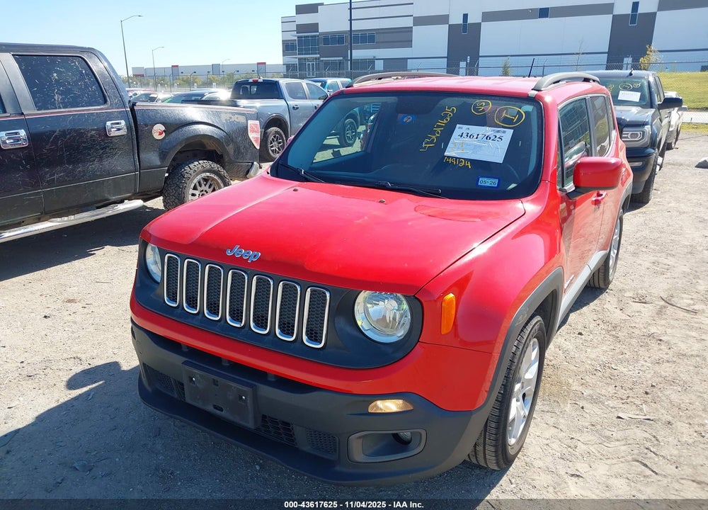2017 JEEP RENEGADE LATITUDE FWD VIN: ZACCJABB6HPE85314