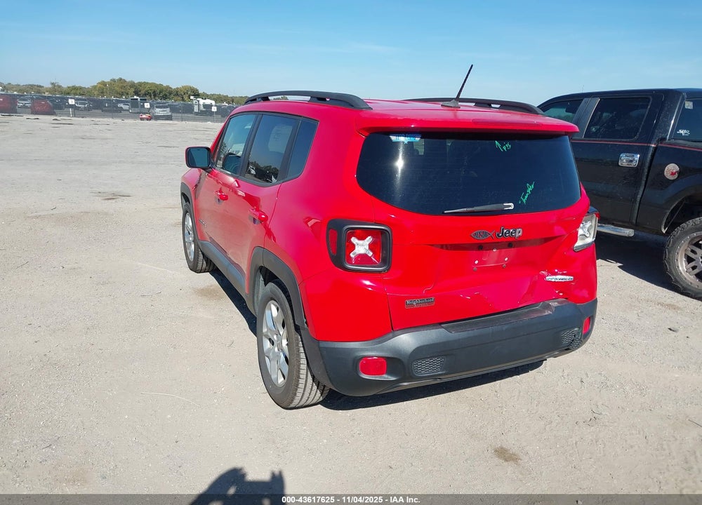 2017 JEEP RENEGADE LATITUDE FWD VIN: ZACCJABB6HPE85314