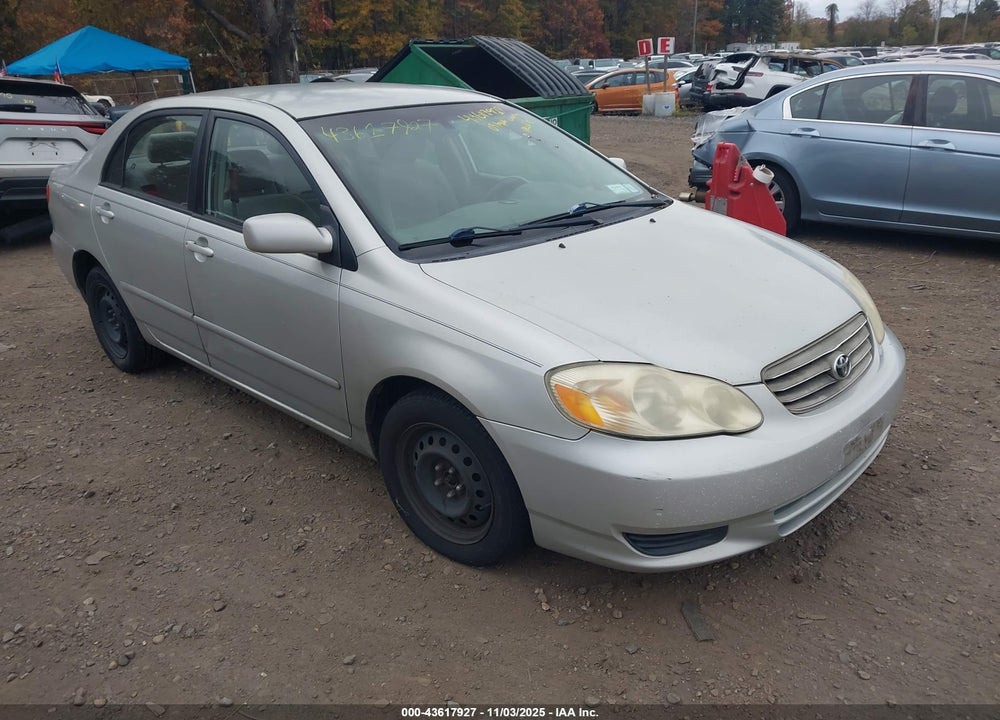2003 TOYOTA COROLLA LE VIN: 2T1BR38EX3C094690