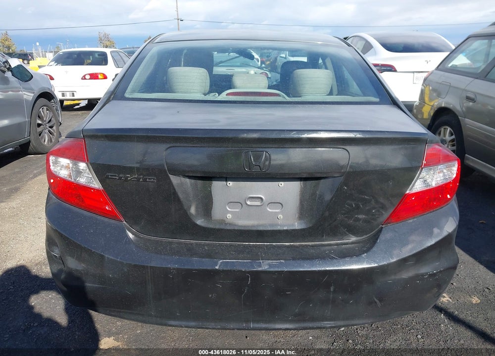 2012 HONDA CIVIC LX VIN: 19XFB2F57CE041028