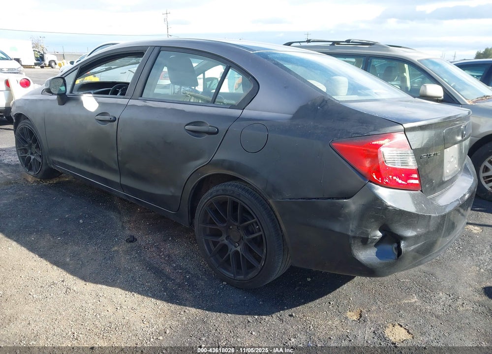 2012 HONDA CIVIC LX VIN: 19XFB2F57CE041028
