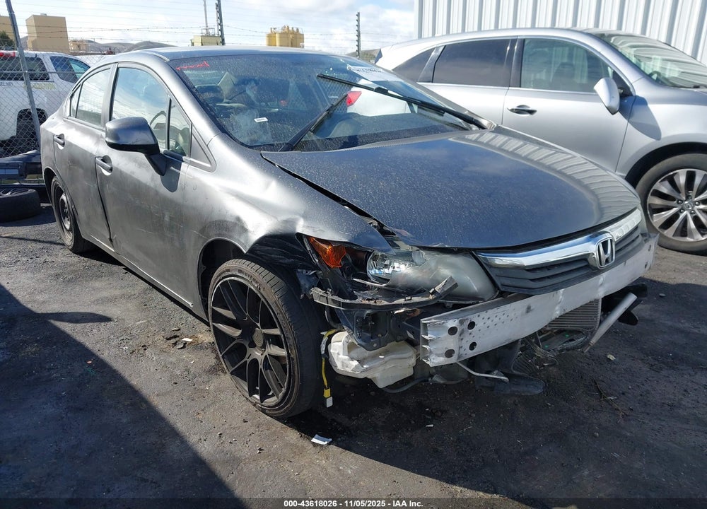 2012 HONDA CIVIC LX VIN: 19XFB2F57CE041028