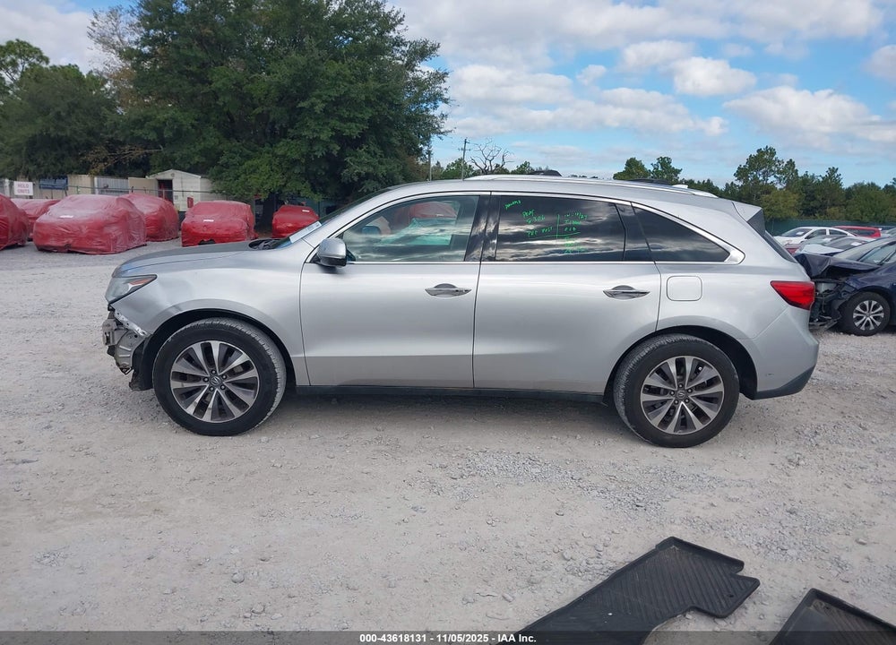 2014 ACURA MDX TECHNOLOGY PACKAGE VIN: 5FRYD3H42EB015221