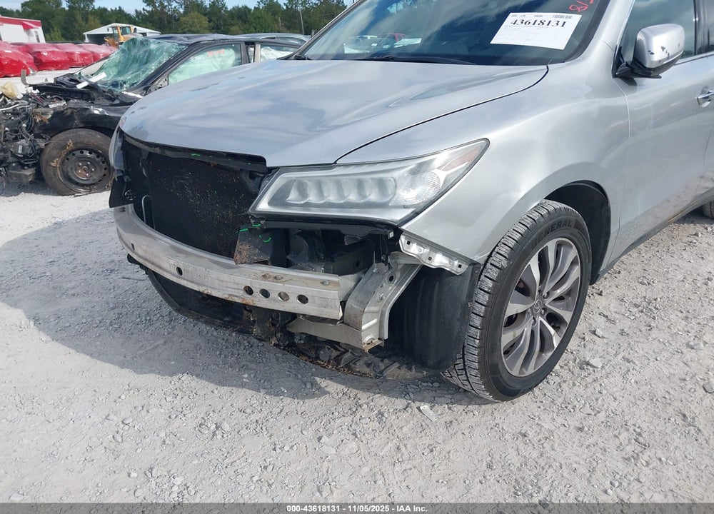 2014 ACURA MDX TECHNOLOGY PACKAGE VIN: 5FRYD3H42EB015221