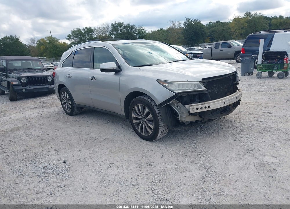 2014 ACURA MDX TECHNOLOGY PACKAGE VIN: 5FRYD3H42EB015221