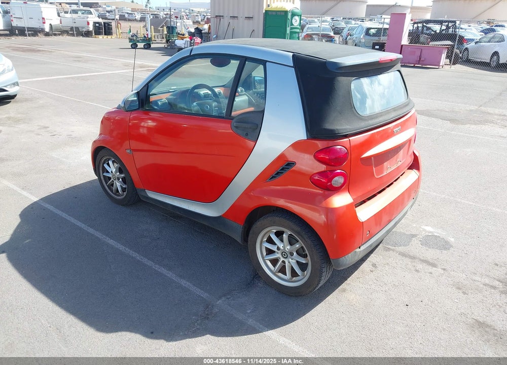 2008 SMART FORTWO PASSION VIN: WMEEK31X78K190443