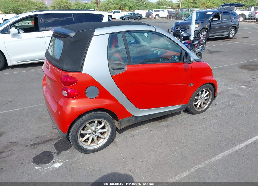 2008 SMART FORTWO PASSION VIN: WMEEK31X78K190443