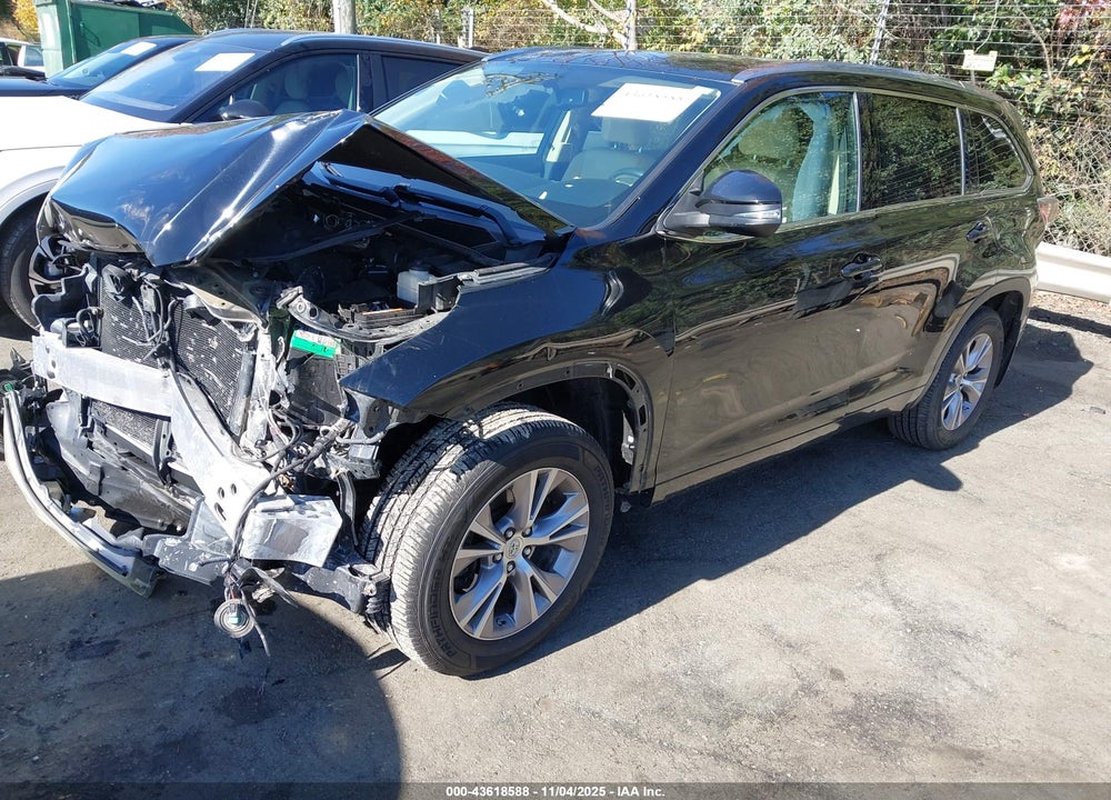 2015 TOYOTA HIGHLANDER XLE V6 VIN: 5TDJKRFH6FS207661