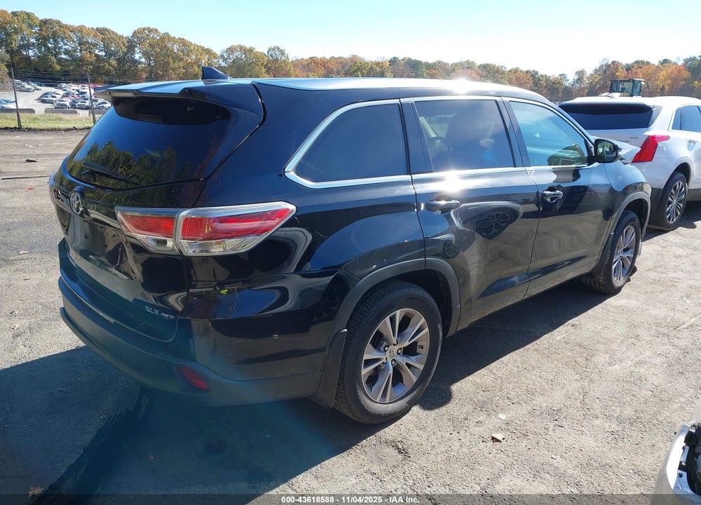 2015 TOYOTA HIGHLANDER XLE V6 VIN: 5TDJKRFH6FS207661