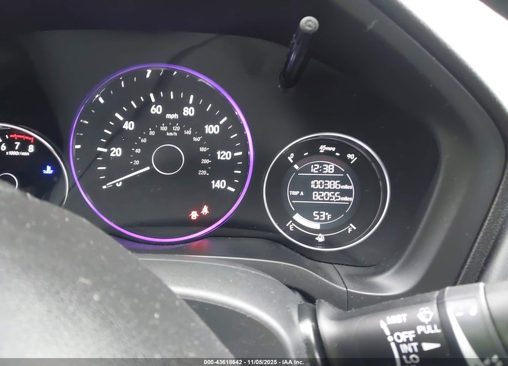 2016 HONDA HR-V VIN: 3CZRU6H77GM725273