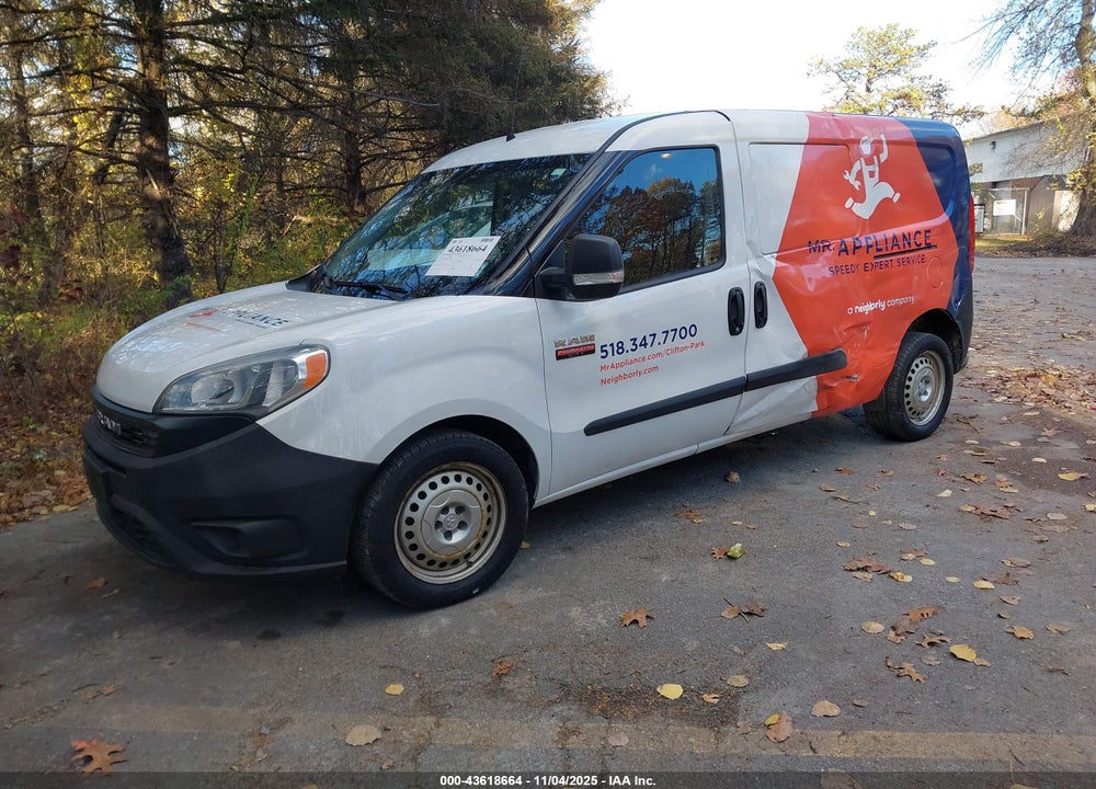 2021 RAM PROMASTER CITY TRADESMAN VIN: ZFBHRFAB5M6T57756