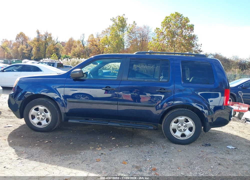 2013 HONDA PILOT LX VIN: 5FNYF4H2XDB033576