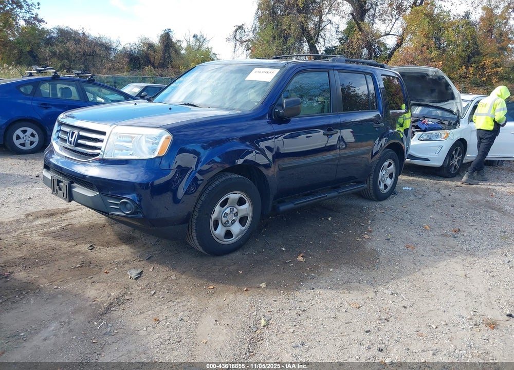 2013 HONDA PILOT LX VIN: 5FNYF4H2XDB033576