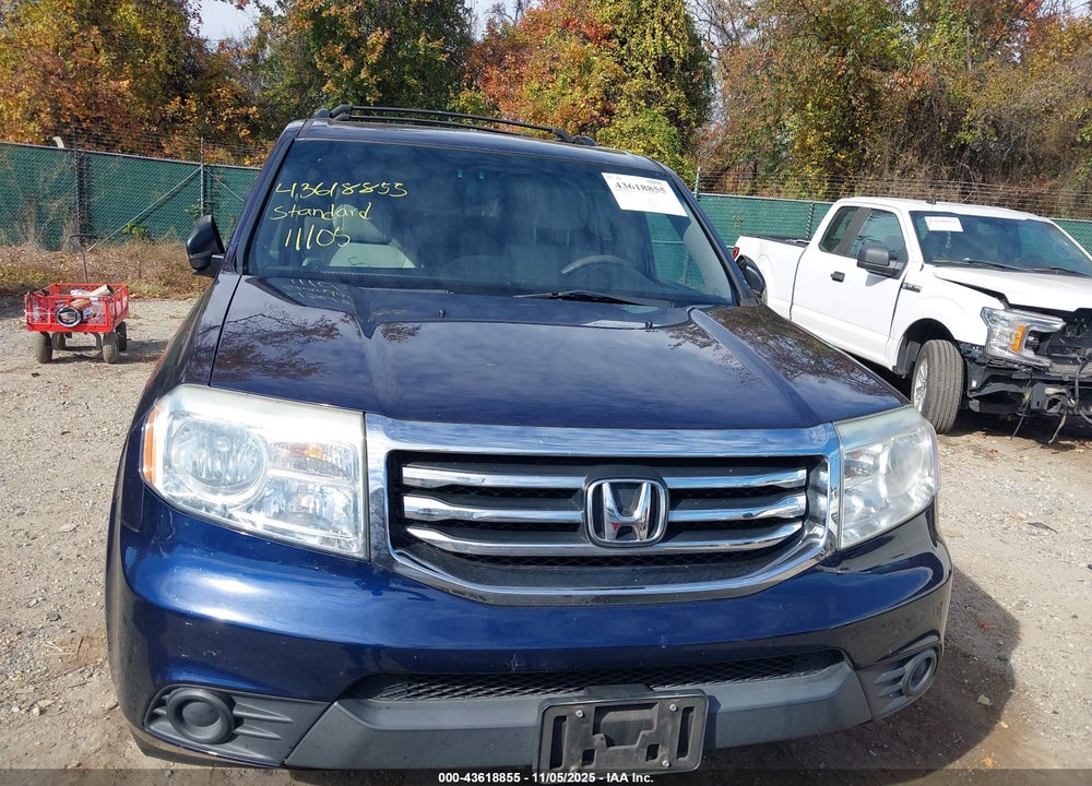 2013 HONDA PILOT LX VIN: 5FNYF4H2XDB033576