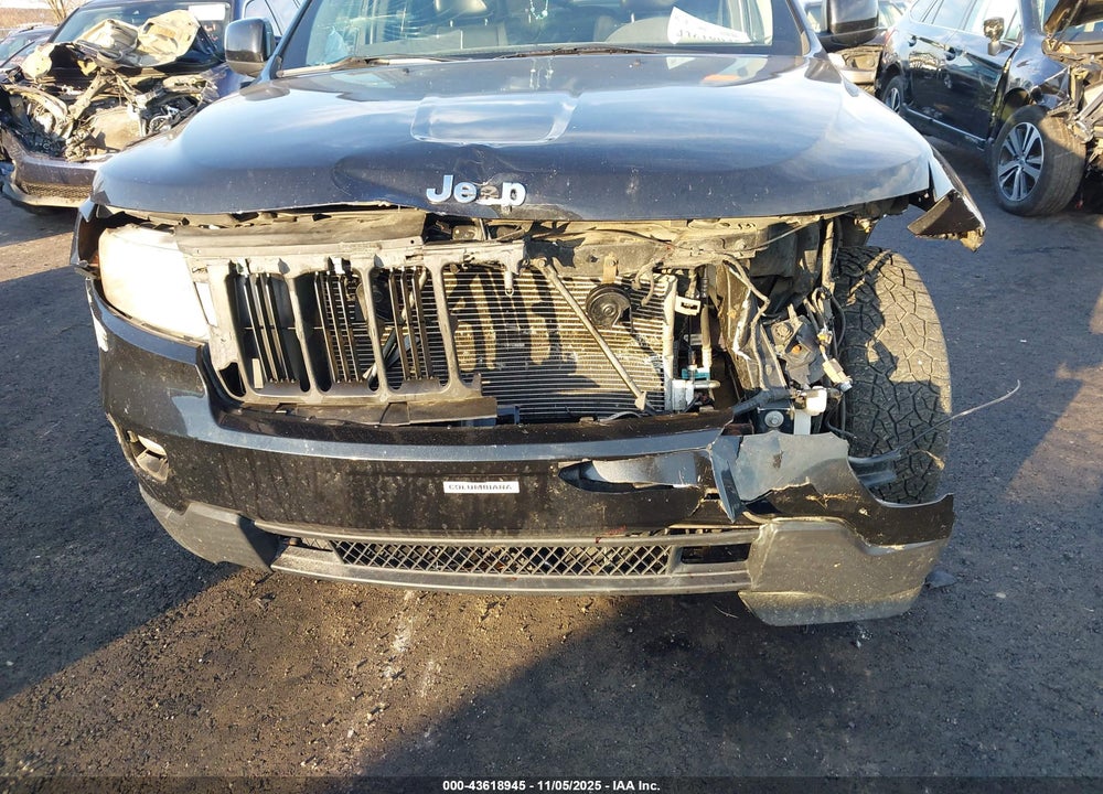 2012 JEEP GRAND CHEROKEE LAREDO VIN: 1C4RJFAG3CC221565