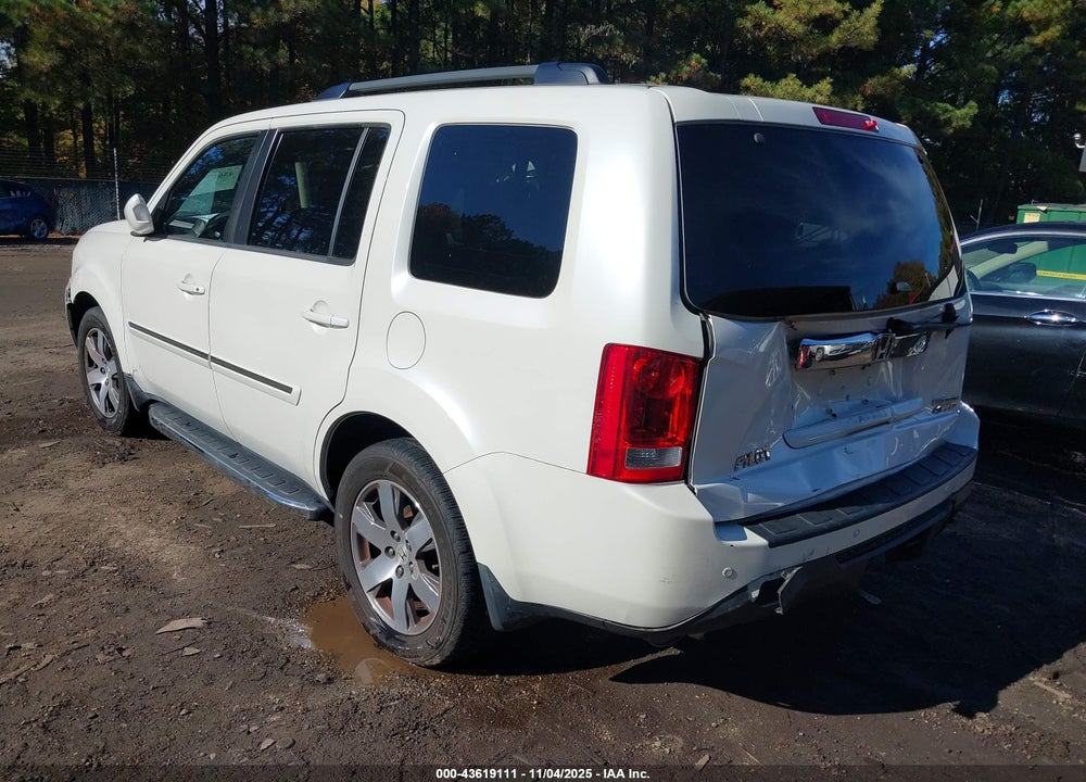 2014 HONDA PILOT TOURING VIN: 5FNYF4H91EB041225