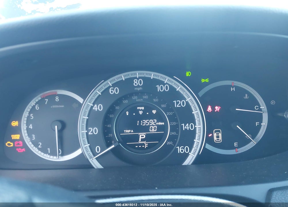 2013 HONDA ACCORD VIN: 1HGCR2F78DA203674