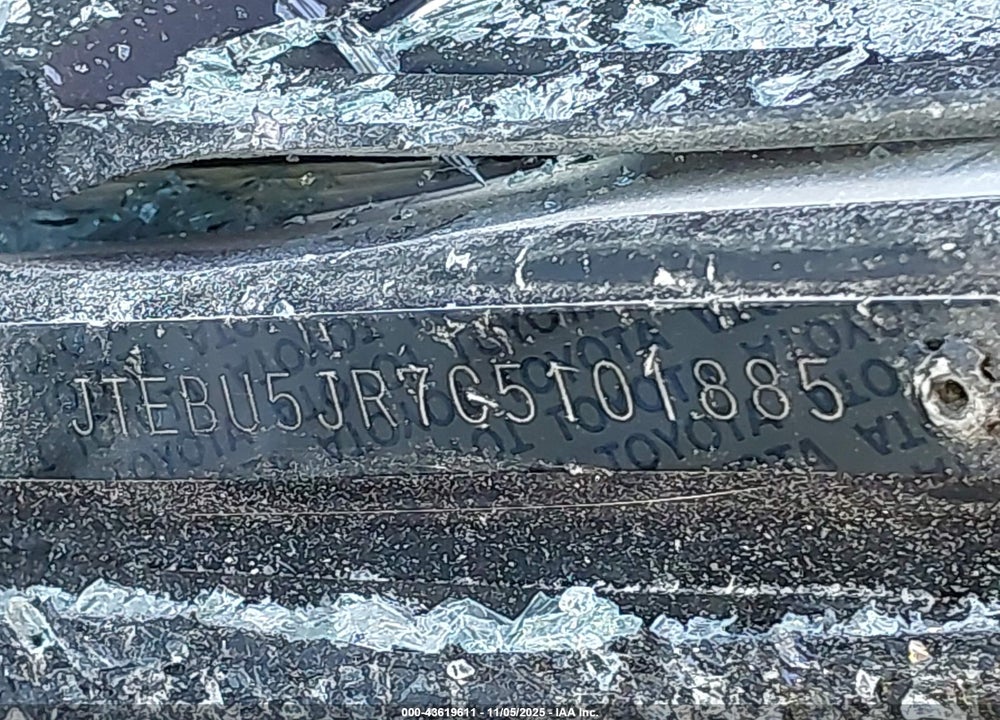 2012 TOYOTA 4RUNNER SR5 VIN: JTEBU5JR7C5101885