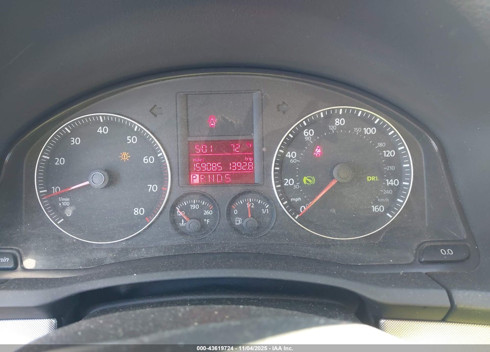 2009 VOLKSWAGEN JETTA SE VIN: 3VWRM71K19M172601