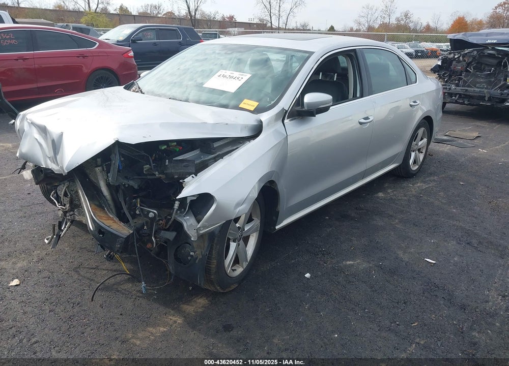 2013 VOLKSWAGEN PASSAT 2.5L SE VIN: 1VWBP7A34DC074867