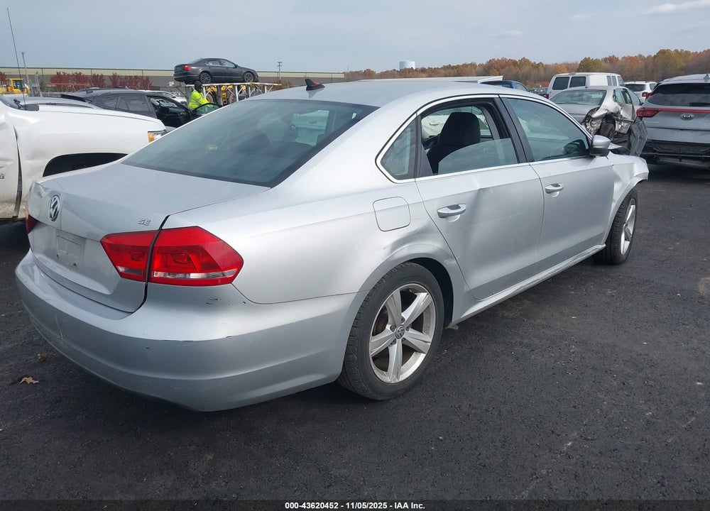 2013 VOLKSWAGEN PASSAT 2.5L SE VIN: 1VWBP7A34DC074867