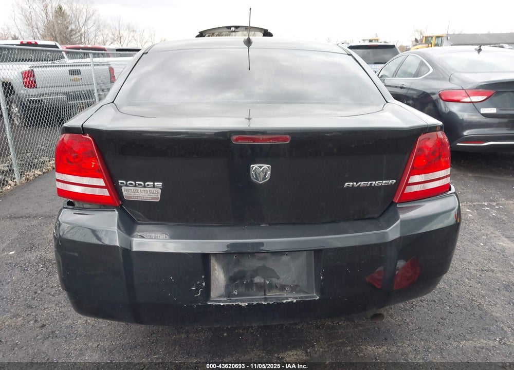 2010 DODGE AVENGER EXPRESS VIN: 1B3CC1FB1AN206257