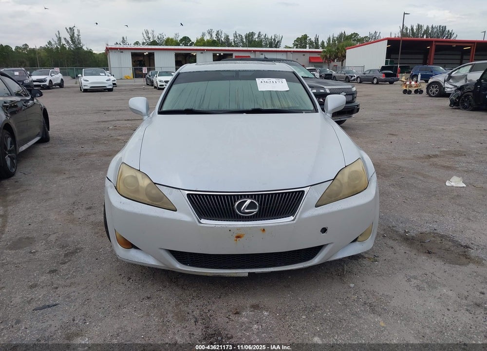 2006 LEXUS IS 250 VIN: JTHBK262765017377