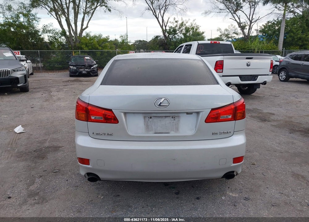 2006 LEXUS IS 250 VIN: JTHBK262765017377