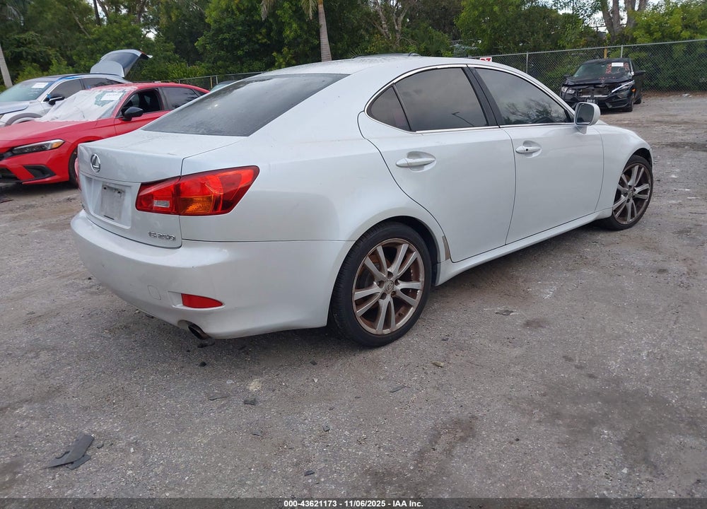 2006 LEXUS IS 250 VIN: JTHBK262765017377