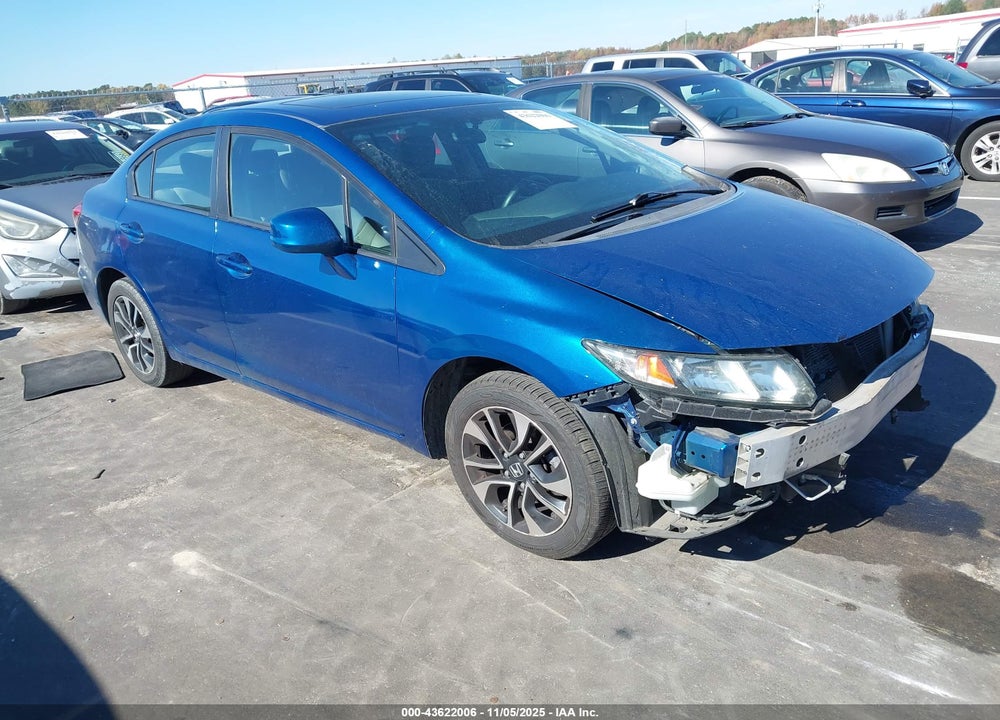 2013 HONDA CIVIC EX VIN: 19XFB2F86DE242530