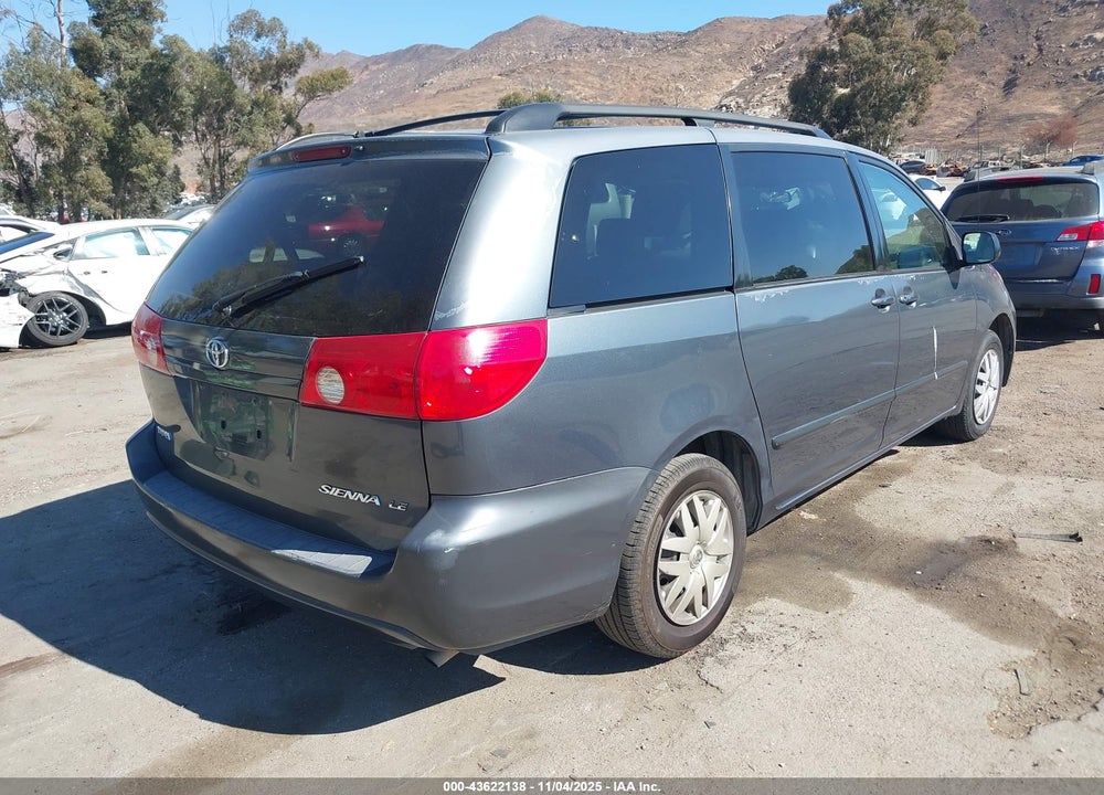 2008 TOYOTA SIENNA LE VIN: 5TDZK23C58S144011