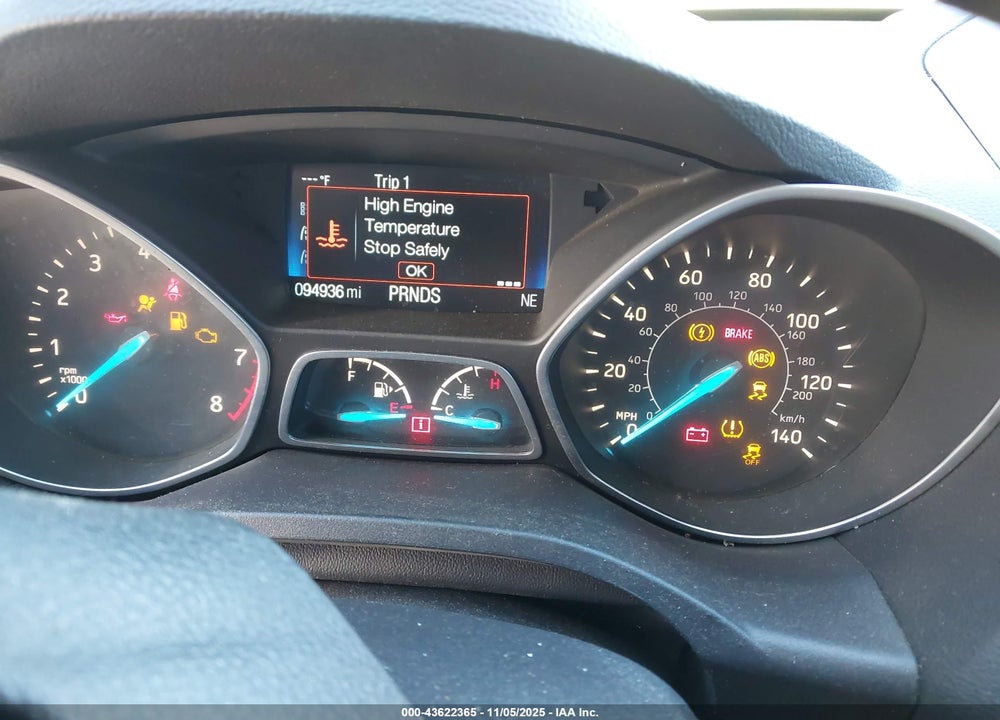 2017 FORD ESCAPE VIN: 1FMCU9G91HUB64609