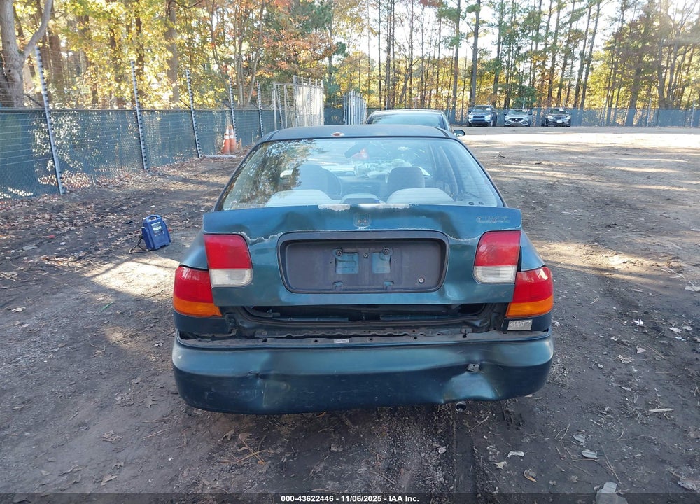 1998 HONDA CIVIC DX VIN: 2HGEJ6625WH539668