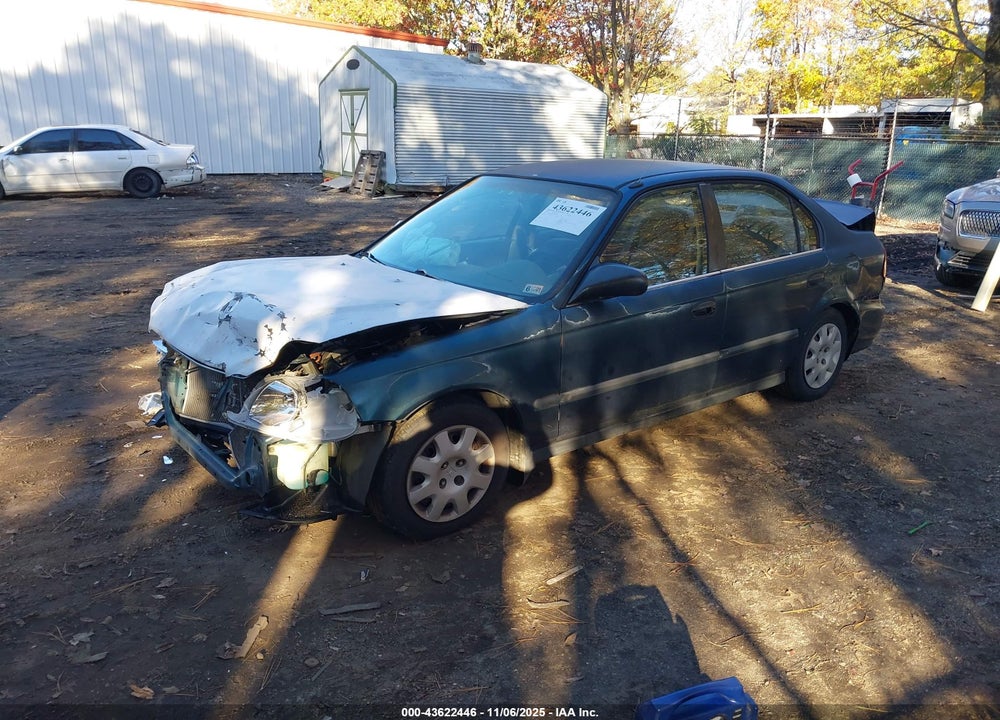 1998 HONDA CIVIC DX VIN: 2HGEJ6625WH539668