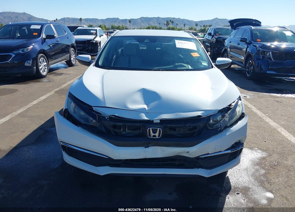 2019 HONDA CIVIC LX VIN: 19XFC2F60KE030568