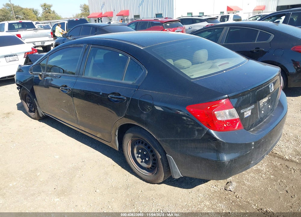 2012 HONDA CIVIC LX VIN: 19XFB2E59CE028430